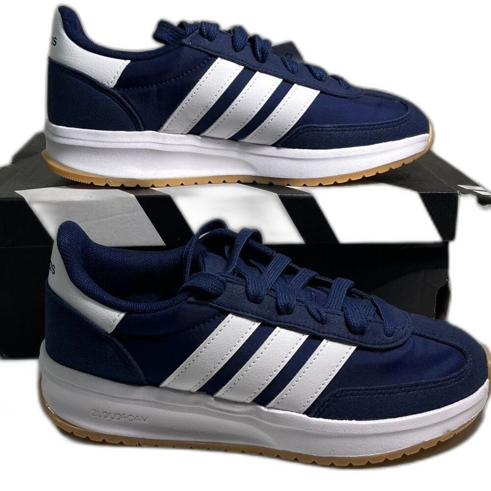 Run Adidas Blue 70S 2.0 Kids Shoes SZ 4 NEW